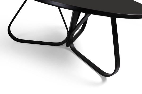 Pokój dzienny Czarny stolik kawowy Nowoczesne designerskie meble Luksusowe meble