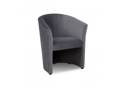 Fotel Club Lounge Design Lehn Krzesło Podkładka Sofa 1 miejsce siedzące TV Czarny