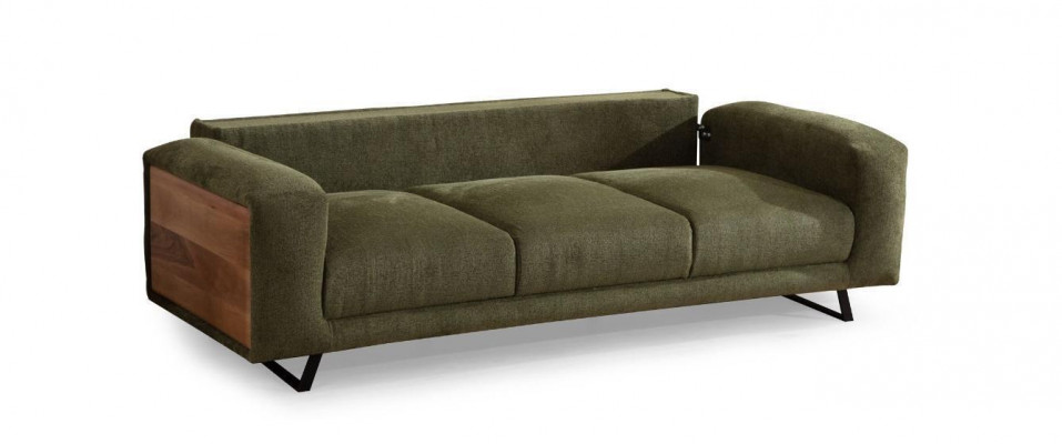 Zielony salon 4-miejsce siedzące Luksusowa czteroosobowa Podkładka Sofa Relaks Couch