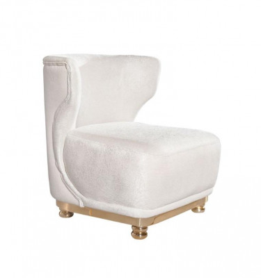 Designerski biały Fotel Living Room Comfort Fotel Podkładka LehnFotel