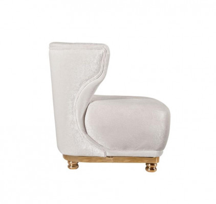 Designerski biały Fotel Living Room Comfort Fotel Podkładka LehnFotel