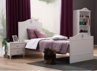 Łóżko młodzieżowe składane Kids Design Modern Biały Łóżko żłobek Nowość