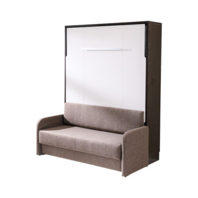 Szafa Łóżko z Sofa Podkładka Ściana Szafki Sleep Łóżko składane Meble + Kanapa Nowość