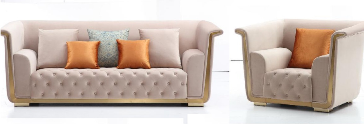 Zestaw sofowy 3+2+1 miejsce do siedzenia Set Design Sofy Podkładka Couchen Włókienniczy Sofa 3 szt. Nowy