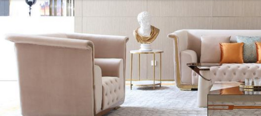 Zestaw sofowy 3+2+1 miejsce do siedzenia Set Design Sofy Podkładka Couchen Włókienniczy Sofa 3 szt. Nowy