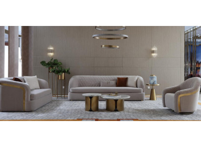 Zestaw sofowy 321 miejsce do siedzenia Set Design Sofa Grupa Couch Modern Luxury Podkładka Nowość