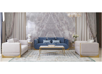 Sofa Trzyosobowa Podkładka Design Sofa Nowoczesna 3-osobowa Siedziba Sofy Pokój Luxury Meble