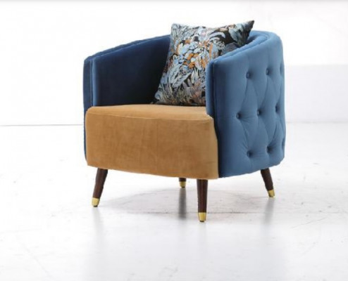 Fotel Couch Podkładka Designer Włókienniczy 1 miejsce siedzące Podkładka Siedziba Kanapy Jednomiejscowe Nowość