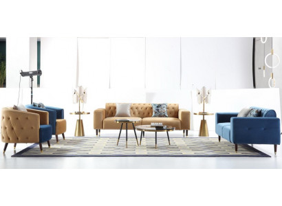 Design Meble Salon Sofa Zestaw sofowy Kanapy Sofa Obcios 3+2+1+1 4-częściowa.
