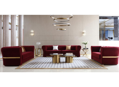 Zestaw sofowy 4+3+2 miejsce do siedzenia Kanapa Żywy krajobraz Ustawić Design Nowoczesna Sofa Nowość