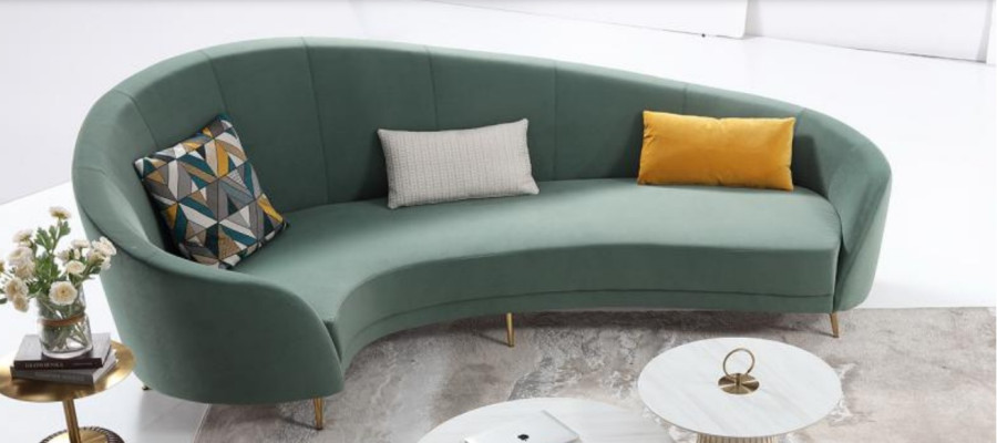 Okrągły Sofa + stolik kawowy Nowoczesna sofa do salonu stolik kawowy Meble Kompletny zestaw