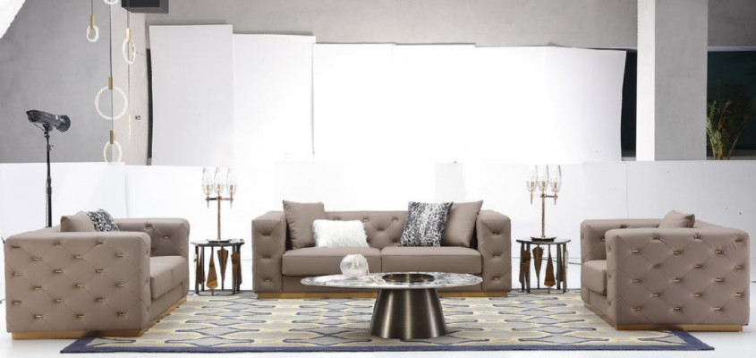 Zestaw sofowy 321 miejsce do siedzenia Nowoczesna Sofa Meble do Salonu Designerska Sofa Włókienniczy Nowość