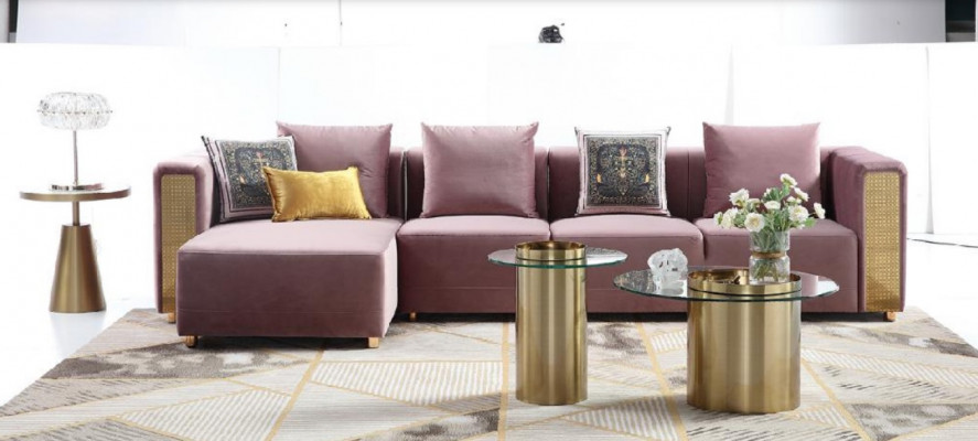 Narożnikowa kanapa stolik kawowy w kształcie litery L Podkładka Narożnik salon luksusowe meble sofa kanapa 3-częściowa