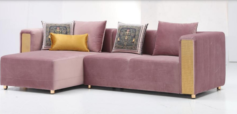 Narożnikowa kanapa Sofa w kształcie litery L Sofa Design Kanapy Podkładka Włókienniczy Modern New Narożnik Ustaw