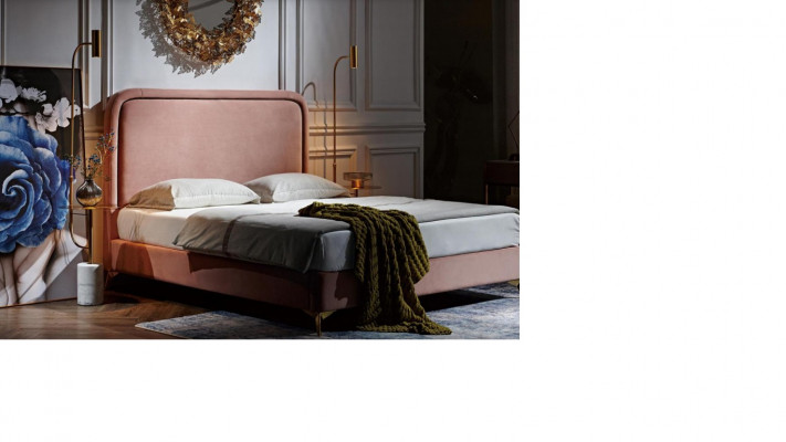 Podwójne łóżko łóżko podwójne design luksusowe Luxur łóżko tapicerowane łóżko designerskie 180x200cm Nowość