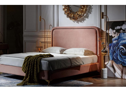 Podwójne łóżko łóżko podwójne design luksusowe Luxur łóżko tapicerowane łóżko designerskie 180x200cm Nowość