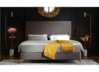 Design Luxury Luxur Łóżko tapicerowane łóżko designerskie Skóra łóżka małżeńskie Podwójne łóżko Łóżko
