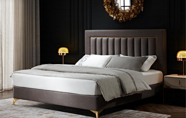 Podwójne łóżko hotelowe Meble Luxury Sypialnia Łóżko Podkładka Design Aksa z podwójnymi łóżkami