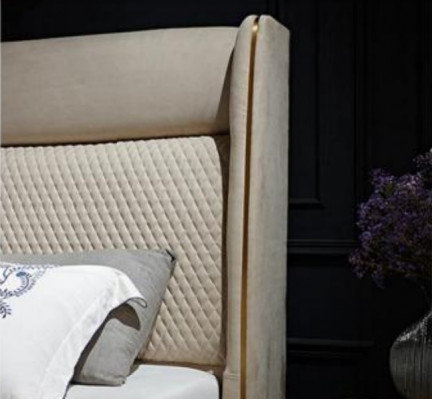 Łóżko 2x Stolik nocny 3 szt. Sypialnia Zestaw Designerski Hotel Ustawić łóżko Nowe