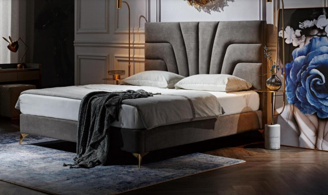 Hotel Marriage Luxury Łóżko Podwójne łóżko Sypialnia Design Meble Drewno Luxury bed Nowość