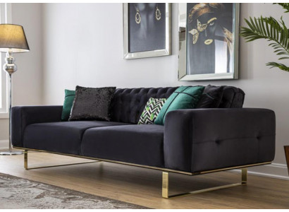 Nowoczesna Sofa 4 Siedziba Design Salon Podkładka Drewno Podkładka Modern Luxury