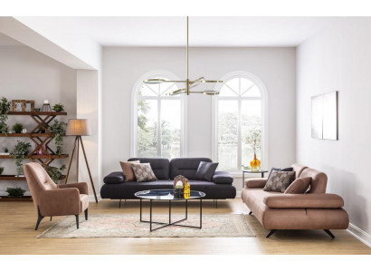 Zestaw sofowy 4+3+1 miejsce do siedzenia Zestaw Design Sofa Podkładka Kanapa Kanapa Modern Luxury New