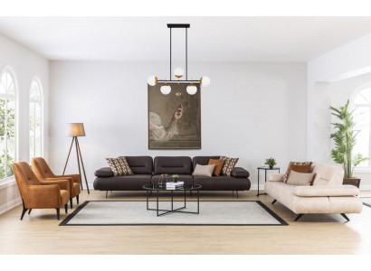 Zestaw sofowy 4+3+1+1 miejsce do siedzenia Zestaw Design Sofa Podkładka Kanapy Kanapa Modern Luxury