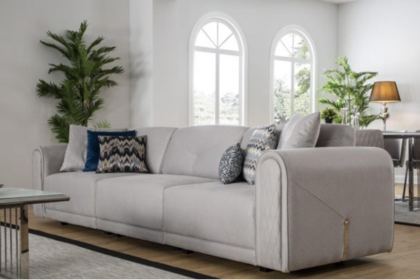 Zestaw sofowy 3+3+1 Siedziba Set Design Sofy Podkładka Skóra Kanapy Sofa