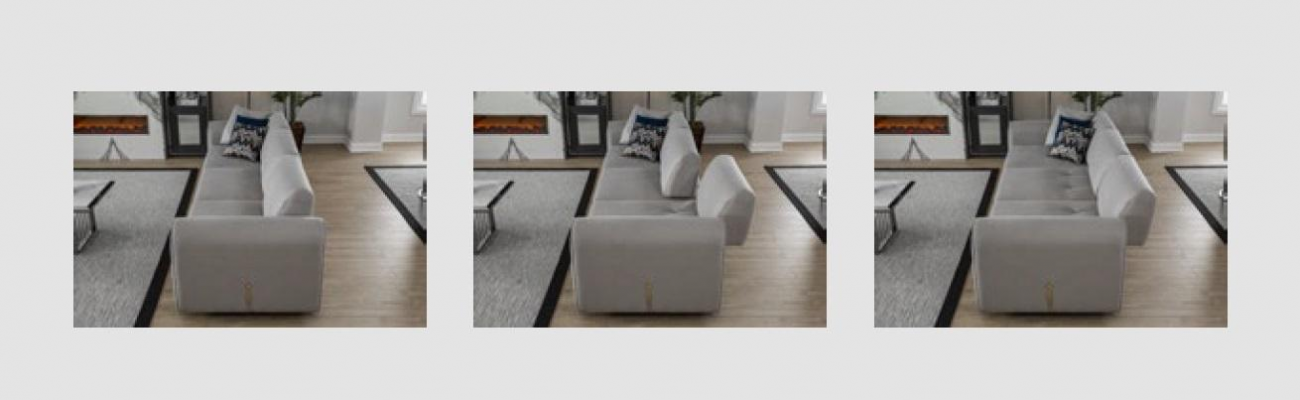 Zestaw sofowy 3+3+1 Siedziba Set Design Sofy Podkładka Skóra Kanapy Sofa