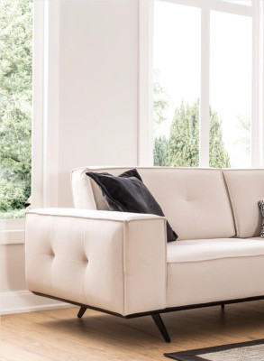 Luksusowa Sofa 3 Siedziba Stof Salon Nowoczesny Design Sofy Podkładka Kanapy
