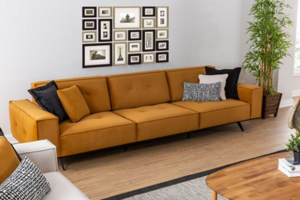 Sofa Kanapa Czteroosobowa Meble Kanapy Podkładka Sofy Włókienniczy Materiał Wyposażenia