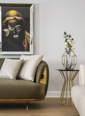 Luksusowa Sofa 3-miejsce do siedzenia Materiał Salon Nowoczesny Design Sofy Podkładka Kanapy
