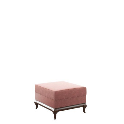 Podnóżek Stołek Kwadratowy Ottoman 60 x 45 cm Projektant Stołek Różowy