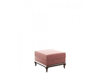 Podnóżek Stołek Kwadratowy Ottoman 60 x 45 cm Projektant Stołek Różowy
