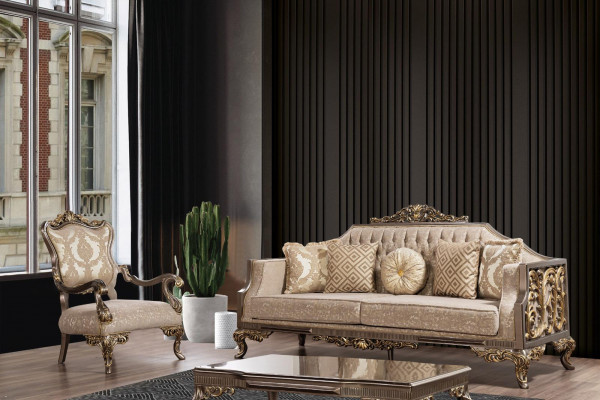 Klasyczna Sofa Luksusowa Sofa Podkładka Meble Kanapy Meble Barokowe