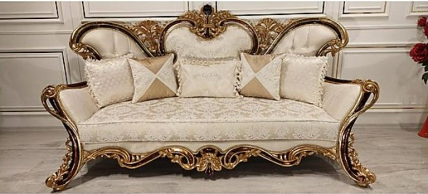 Pokój dzienny sofa kanapa meble klasyczne umeblowanie 3 miejsca do siedzenia na kanapach