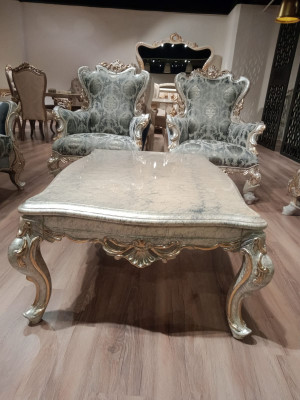 Marmurowy stolik kawowy Design stoły salon Tabela Stoliki do herbaty Drewno Meble