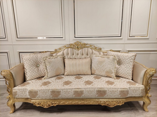 Zestaw Sofowy Klasyczny Zestaw sofowy Meble do Salonu Meble 3+1 Siedziba Sofa