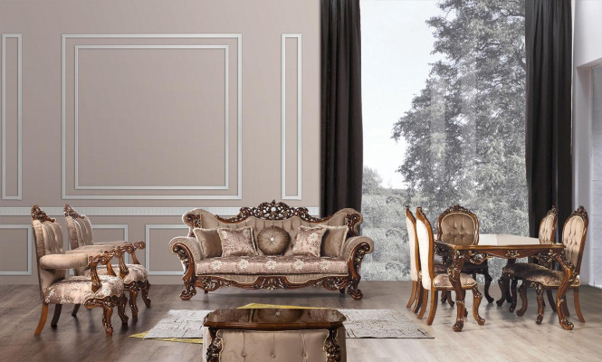 Drewno stolik kawowy Klasyczny salon stoły Meble Brown Square
