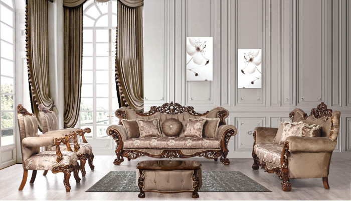 Drewno stolik kawowy Klasyczny salon stoły Meble Brown Square