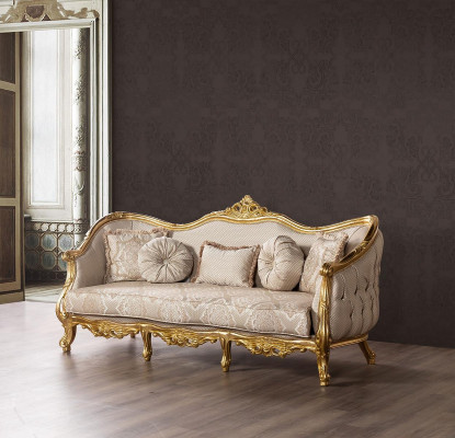 Luksusowa kanapa Klasyczna trzyosobowa sofa Kanapy Meble Materiał wyposażenia Sofa