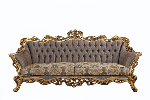 Klasyczna kanapa Chesterfield Trzyosobowa kanapa Golden Rama Sofa