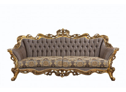 Klasyczna kanapa Chesterfield Trzyosobowa kanapa Golden Rama Sofa