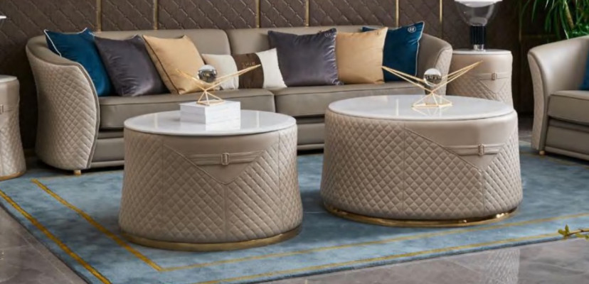Zestaw sofowy 421-osobowa skórzana sofa kanapa Żywy krajobraz Ustawić design