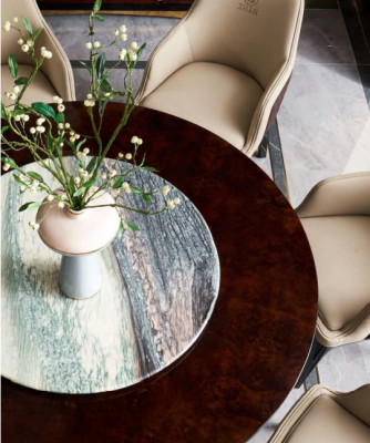 Design Okrągły Ess Pokój Krzesło Zestaw Metalowe stoły Fotel 4x Krzesła + Tabela