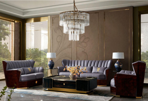 Skóra Sofa 3 miejsce do siedzenia Sofa Podkładka Sofy Design Luksusowa Sofa Meble Trzyosobowa Nowa