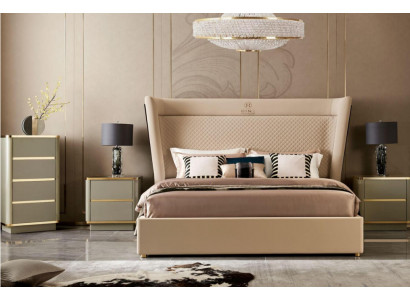Sypialnia Hotelowe łóżka Double Łóżko Design Drewno Materiał łóżka 180x200cm