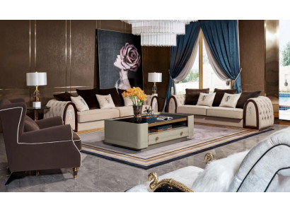 Kompletny Zestaw Zestaw sofowy 431 Siedziba Podkładka Kanapy Noble Luxury Living Room Meble