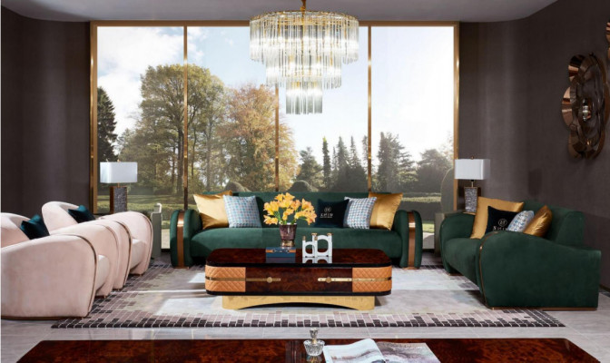 Sofa 4 miejsce siedzące Sofa Podkładka Włókienniczy Sofy Design Luksusowe Sofy Tkaninowe Czteroosobowe duże