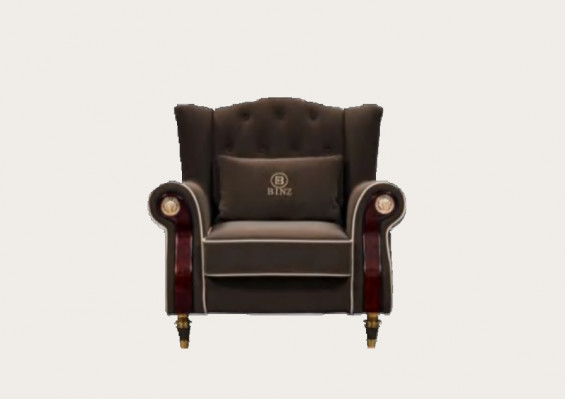 Szlachetny design Chesterfield Podkładka Fotel TV Siedziba Club Lounge Włókienniczy luksus
